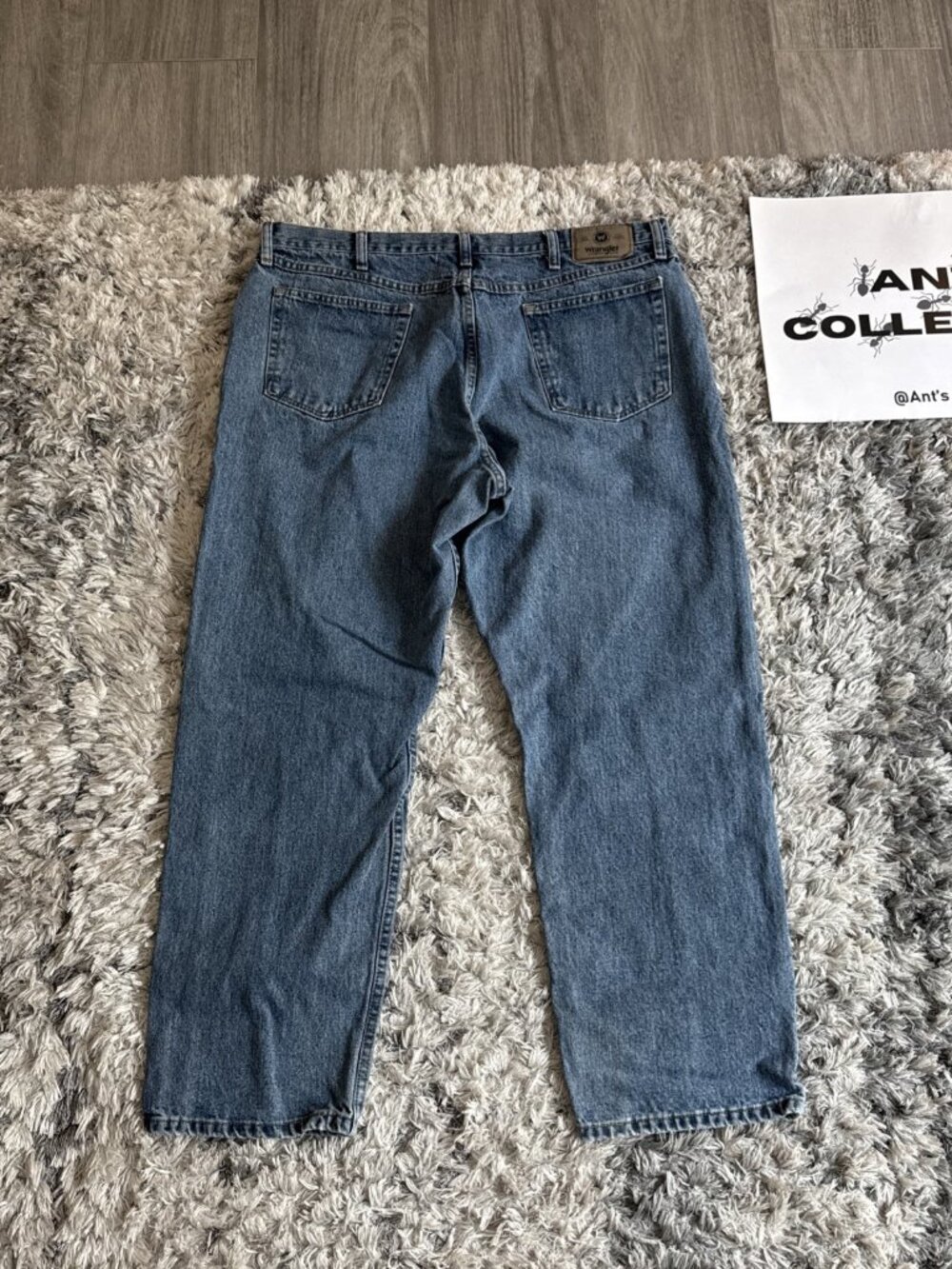 Wrangler Blue Denim Straight Jean Pants Men S 40X30 Casual Workwear Sz 40X30